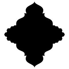 Islamic Label Emblem Shape Glyph Pictogram symbol visual illustration