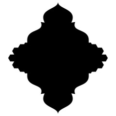Islamic Label Emblem Shape Glyph Pictogram symbol visual illustration