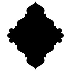 Islamic Label Emblem Shape Glyph Pictogram symbol visual illustration