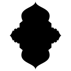 Islamic Label Emblem Shape Glyph Pictogram symbol visual illustration
