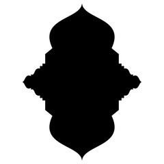 Islamic Label Emblem Shape Glyph Pictogram symbol visual illustration
