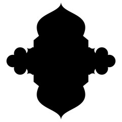 Islamic Label Emblem Shape Glyph Pictogram symbol visual illustration