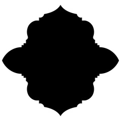 Islamic Label Emblem Shape Glyph Pictogram symbol visual illustration