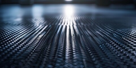 Carbon Elegance: Monochrome Photo of Dark Room with Textured Carbon Fiber Background