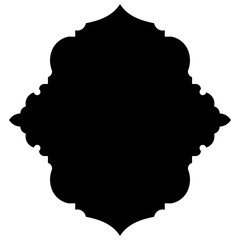 Islamic Label Emblem Shape Glyph Pictogram symbol visual illustration