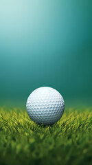 Fototapeta premium golf ball on green grass