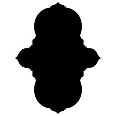 Islamic Label Emblem Shape Glyph Pictogram symbol visual illustration