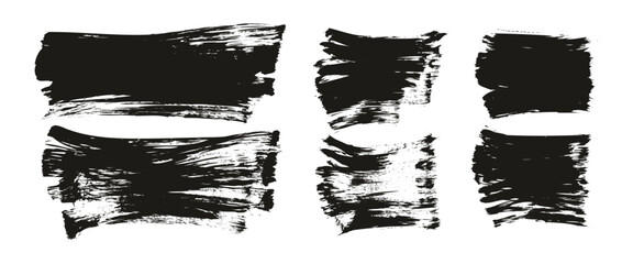 Hand Drawn Flat Fan Brush Thick Long & Short Background Mix High Detail Abstract Vector Background Mix Set 