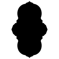 Islamic Label Emblem Shape Glyph Pictogram symbol visual illustration