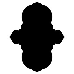 Islamic Label Emblem Shape Glyph Pictogram symbol visual illustration