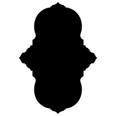 Islamic Label Emblem Shape Glyph Pictogram symbol visual illustration