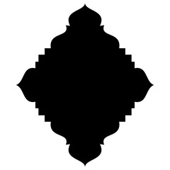 Islamic Label Emblem Shape Glyph Pictogram symbol visual illustration