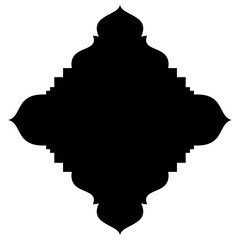 Islamic Label Emblem Shape Glyph Pictogram symbol visual illustration