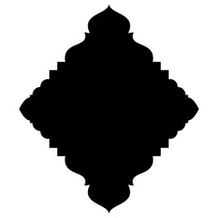Islamic Label Emblem Shape Glyph Pictogram symbol visual illustration