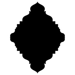 Label Emblem Shape Glyph Pictogram symbol visual illustration Exquisite Label Emblem Shapes: Turkish, Iranian & Arabic Traditional Glyphs for Ramadan & Eid Banners