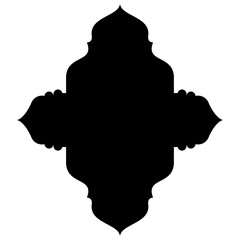 Islamic Label Emblem Shape Glyph Pictogram symbol visual illustration