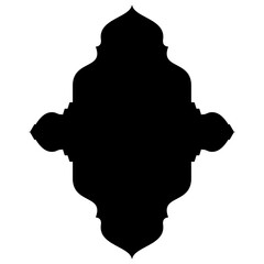 Islamic Label Emblem Shape Glyph Pictogram symbol visual illustration