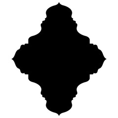 Islamic Label Emblem Shape Glyph Pictogram symbol visual illustration