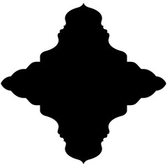 Islamic Label Emblem Shape Glyph Pictogram symbol visual illustration