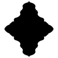 Islamic Label Emblem Shape Glyph Pictogram symbol visual illustration