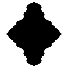 Islamic Label Emblem Shape Glyph Pictogram symbol visual illustration