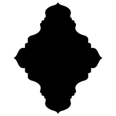 Islamic Label Emblem Shape Glyph Pictogram symbol visual illustration