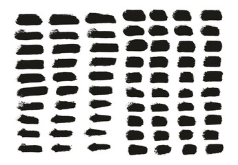 Hand Drawn Round Sponge Thin Artist Brush Straight Lines Mix High Detail Abstract Vector Background Mix Set 