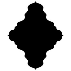 Islamic Label Emblem Shape Glyph Pictogram symbol visual illustration