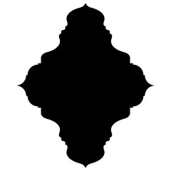 Islamic Label Emblem Shape Glyph Pictogram symbol visual illustration