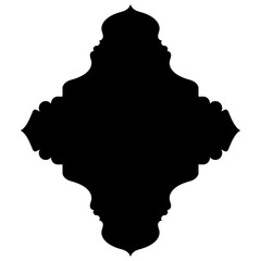 Islamic Label Emblem Shape Glyph Pictogram symbol visual illustration