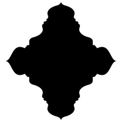 Islamic Label Emblem Shape Glyph Pictogram symbol visual illustration