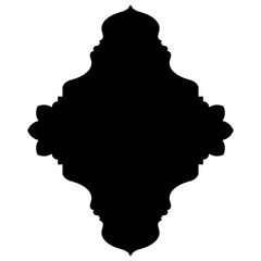 Islamic Label Emblem Shape Glyph Pictogram symbol visual illustration
