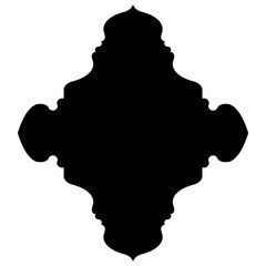 Islamic Label Emblem Shape Glyph Pictogram symbol visual illustration