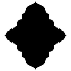 Islamic Label Emblem Shape Glyph Pictogram symbol visual illustration