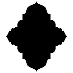 Islamic Label Emblem Shape Glyph Pictogram symbol visual illustration