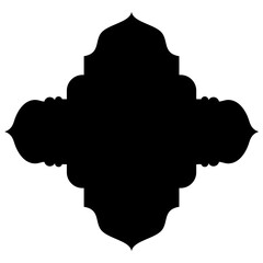 Islamic Label Emblem Shape Glyph Pictogram symbol visual illustration