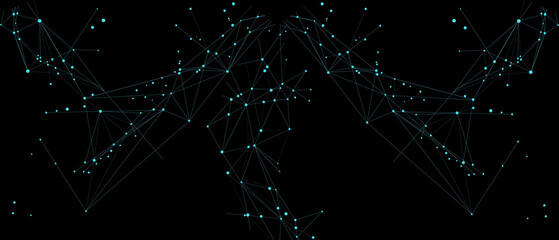 digital technology lines overlay effect black background illustration, science network chip tech and computer data technical drawing overly effects, abstract background latest new Futurist technology 