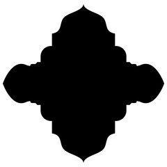 Islamic Label Emblem Shape Glyph Pictogram symbol visual illustration
