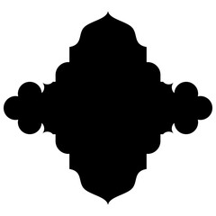 Islamic Label Emblem Shape Glyph Pictogram symbol visual illustration