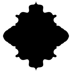 Islamic Label Emblem Shape Glyph Pictogram symbol visual illustration