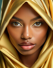 Portrait d'une très belle jeune femme afro