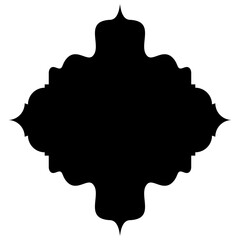 Islamic Label Emblem Shape Glyph Pictogram symbol visual illustration
