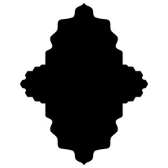 Islamic Label Emblem Shape Glyph Pictogram symbol visual illustration