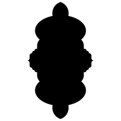 Islamic Label Emblem Shape Glyph Pictogram symbol visual illustration