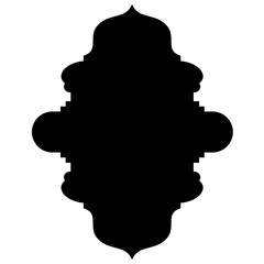 Islamic Label Emblem Shape Glyph Pictogram symbol visual illustration