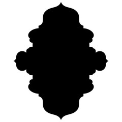 Islamic Label Emblem Shape Glyph Pictogram symbol visual illustration