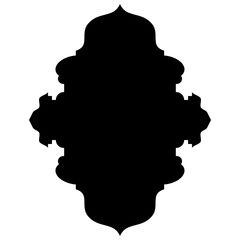 Islamic Label Emblem Shape Glyph Pictogram symbol visual illustration