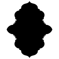 Islamic Label Emblem Shape Glyph Pictogram symbol visual illustration
