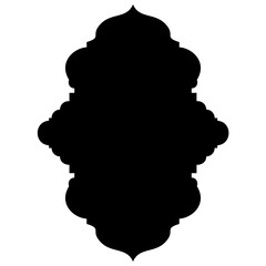 Islamic Label Emblem Shape Glyph Pictogram symbol visual illustration