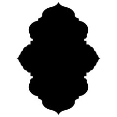 Islamic Label Emblem Shape Glyph Pictogram symbol visual illustration